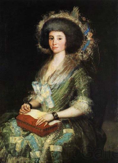 Francisco de goya y Lucientes Portrait of the Wife of Juan Agust Spain oil painting art